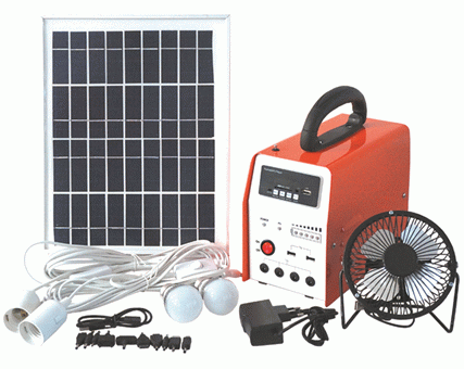Solar Lighting System w/Radio